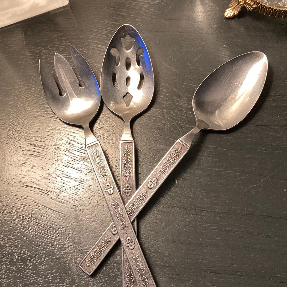 Vintage Stainless Servers